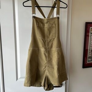 Aerie AE Overall Shorts Shortall Brown